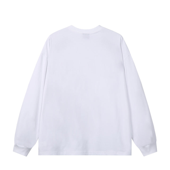 Unisex Oversize-Sweatshirt mit Raglan-Kontrasteinsätzen und großflächigem Frontprint Echoarchiv