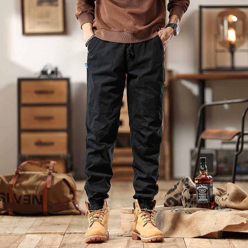 Herren Cargo-Joggerhose mit Knieeinsatz, Multifachtaschen und elastischem Saum Echo Archiv