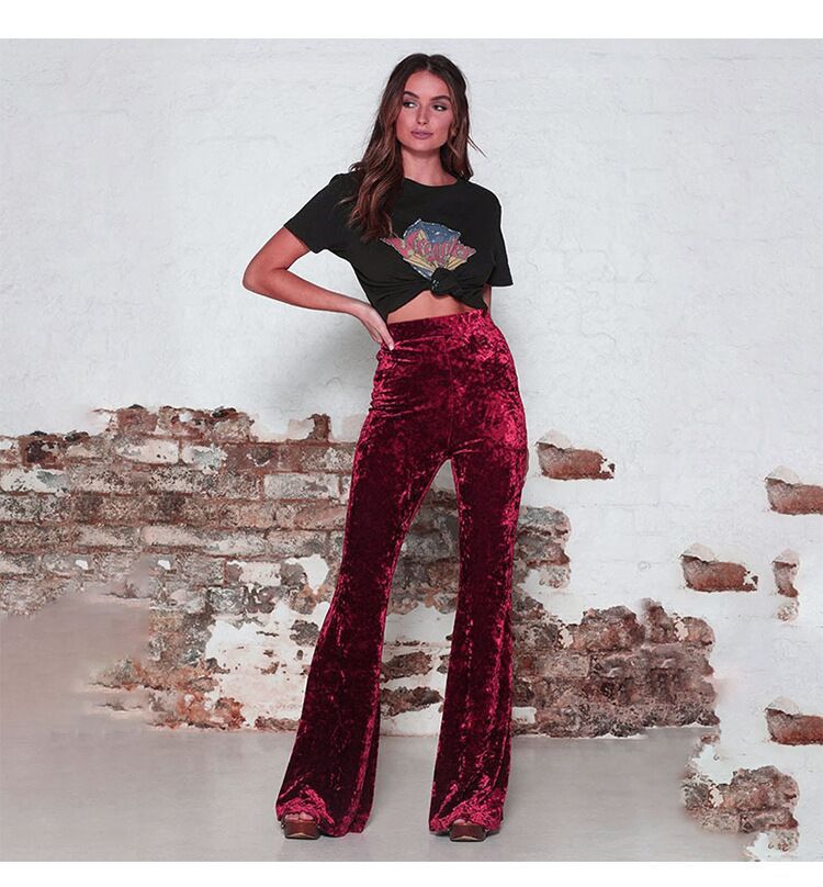 Damen Samtweite Hose Echoarchiv