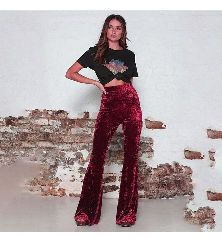 Damen Samtweite Hose Echoarchiv