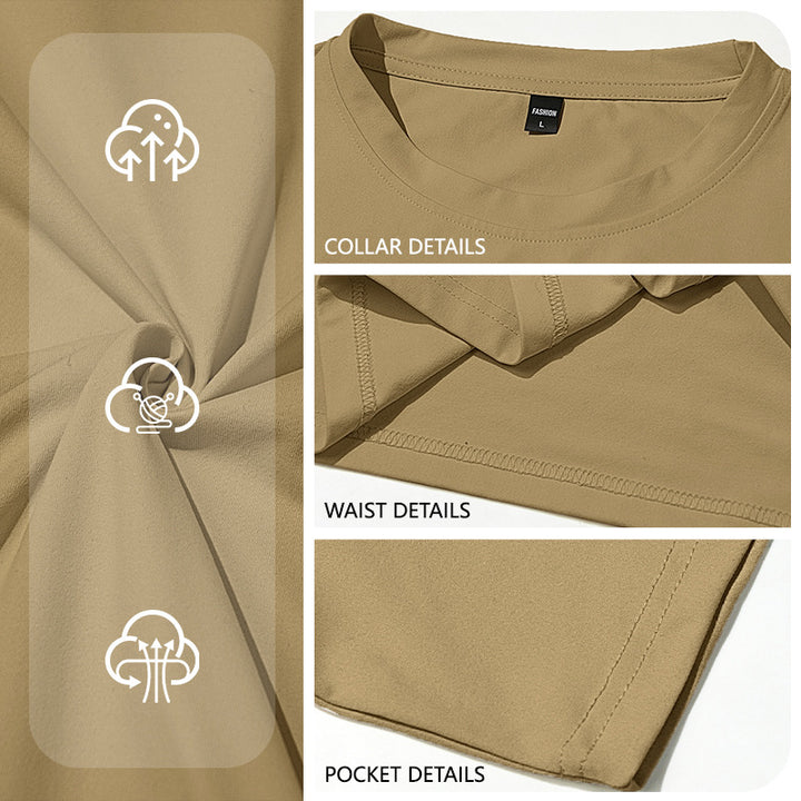 Herren nan eng anliegendes Rundhals-Basicshirt aus Singlejersey mit verstärktem Nackenband Echo Archiv