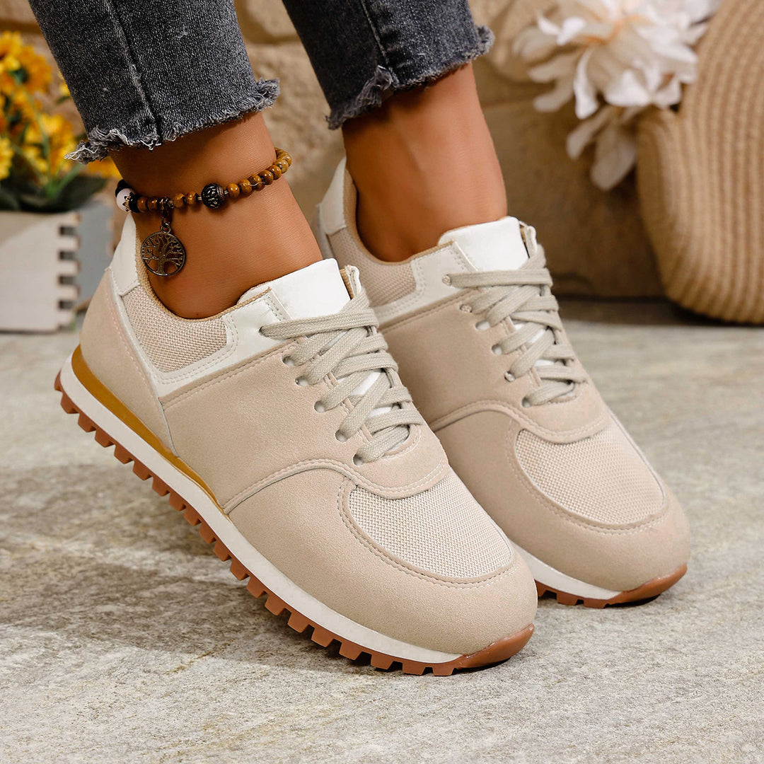 Damen leichte Retro-Lauf- und Freizeitsneaker mit gepolstertem Komfortfußbett und griffiger Profilsohle Echo Archiv