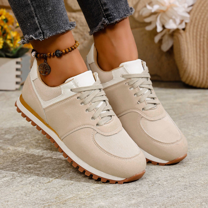 Damen leichte Retro-Lauf- und Freizeitsneaker mit gepolstertem Komfortfußbett und griffiger Profilsohle Echo Archiv
