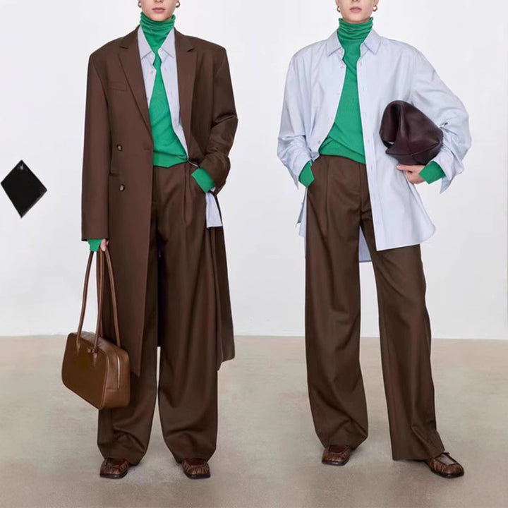 Damen Elegante und bequeme High-Waist Culotte-Hose Echoarchiv