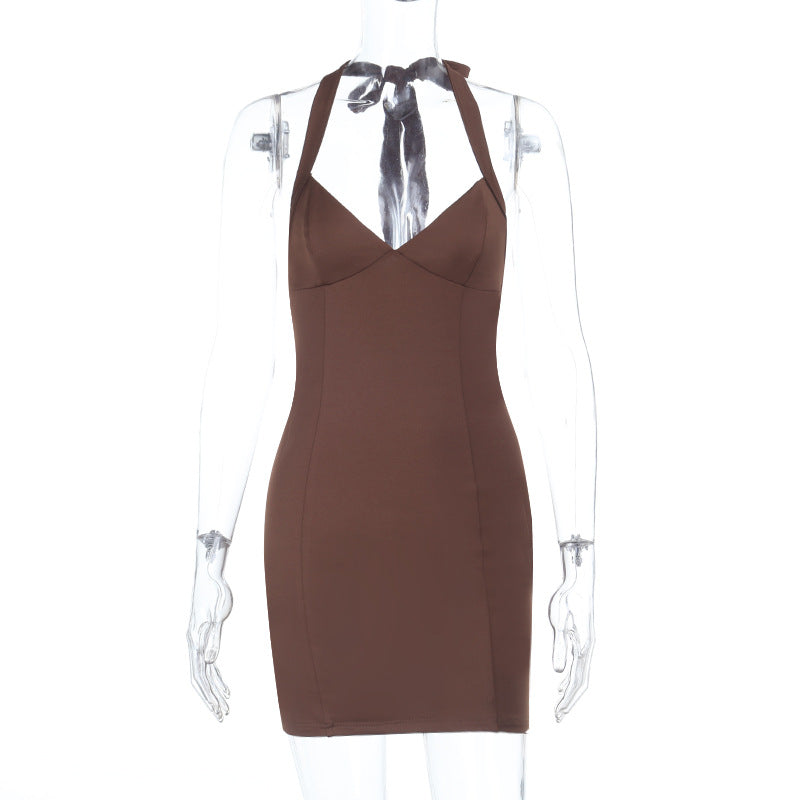 Damen figurbetontes Abendkleid mit elegantem Neckholder Echo Archiv