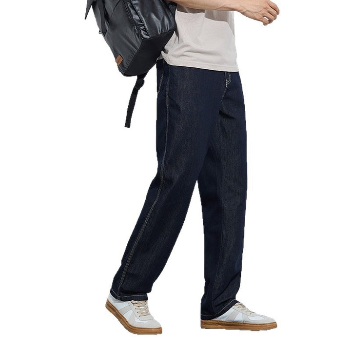 Herren Bequeme und lässige Weit geschnittene Denim-Hose Echo Archiv