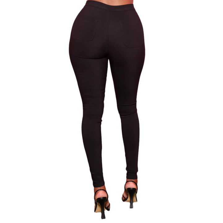 Damen Hochtaillierte Sculpting-Leggings im Denim-Look mit formendem Bund Echo Archiv