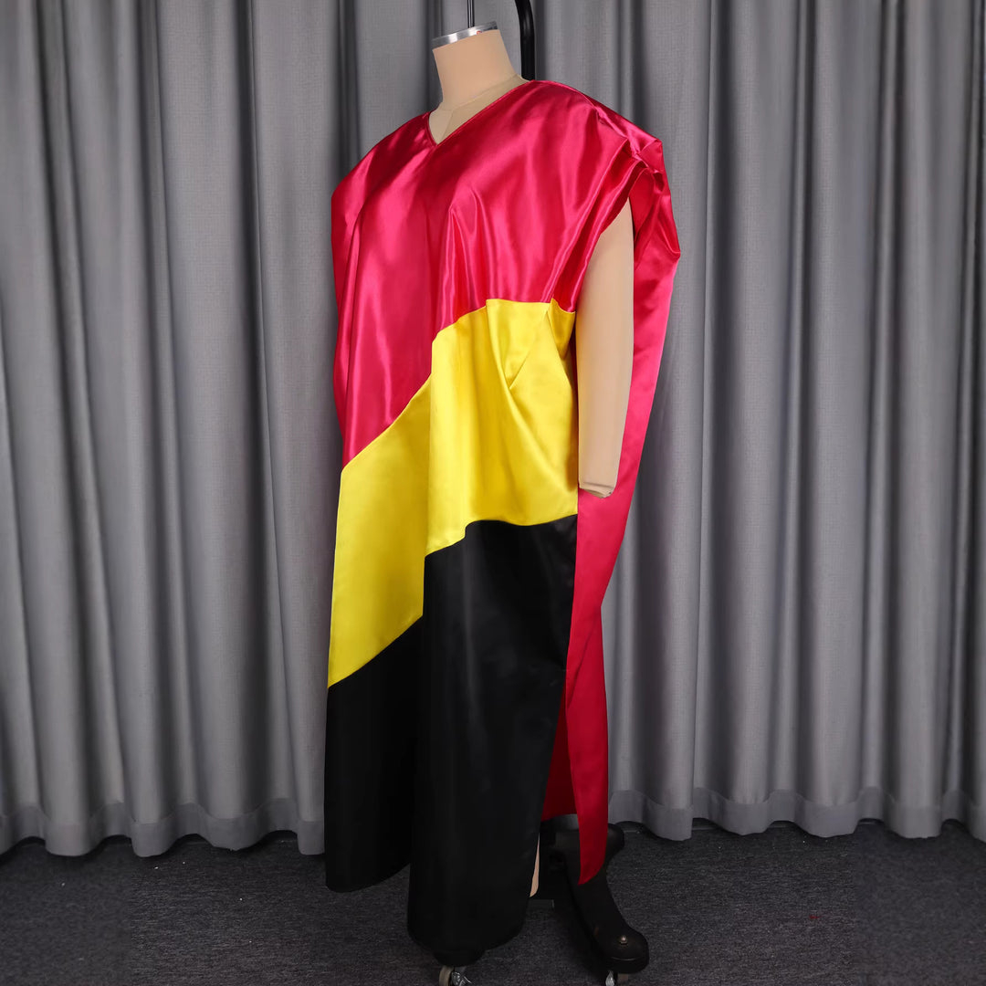 Damen asymmetrisches Kaftan-Kleid mit voluminösen Ärmeln Echo Archiv