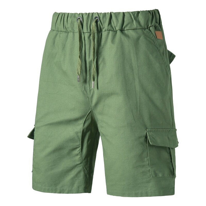Herren lockere Cargo-Shorts mit praktischen Taschen und elastischem Bund Echoarchiv