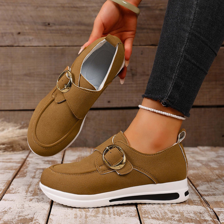 Damen Sneaker mit modischem Schnallenverschluss und bequemer Sohle Echo Archiv
