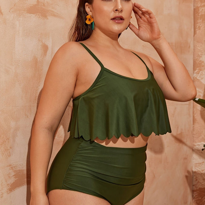 Damen Badeshort-Set mit attraktivem Rüschendesign Echo Archiv