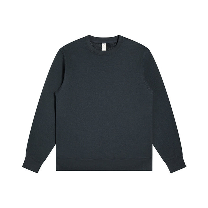Unisex Minimalistisches Baumwoll-Sweatshirt mit Rundhals, Rippbündchen & Relaxed Fit Echo Archiv