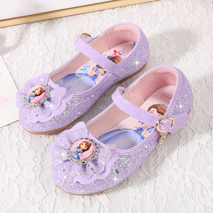 Mädchen Ballerinas mit Glitzer und Schleifenapplikation Echo Archiv