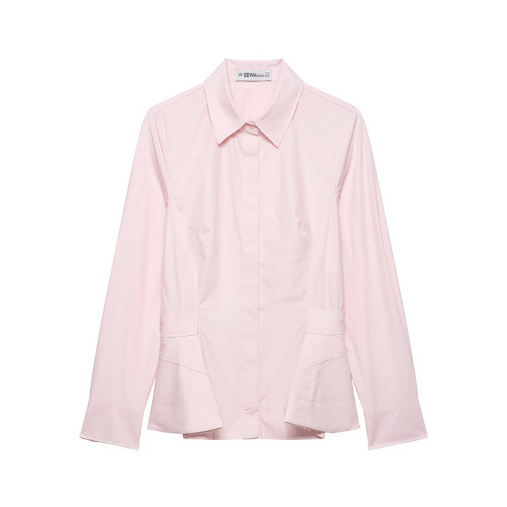 Damen Taillierter Hemdblazer mit verdeckter Knopfleiste, Eingrifftaschen und schmaler Silhouette Echo Archiv