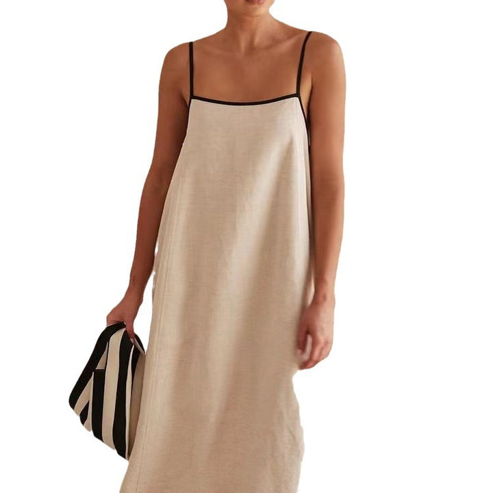 Damen luftiges Maxikleid mit feinen Trägern und elegantem Schnitt Echo Archiv