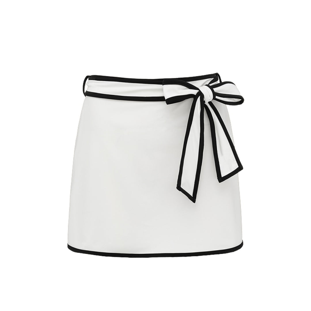 Damen Off-Shoulder Badeanzug mit Wickelrock Echo Archiv