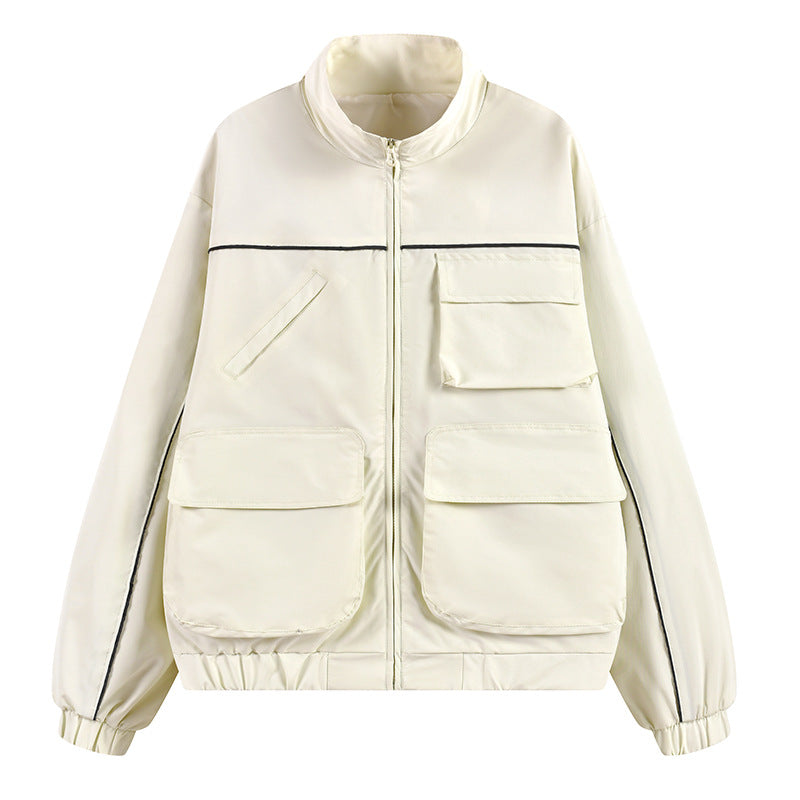 Herren Utility‑Fieldjacke mit Mehrfach‑Taschen und Stehkragen Echoarchiv