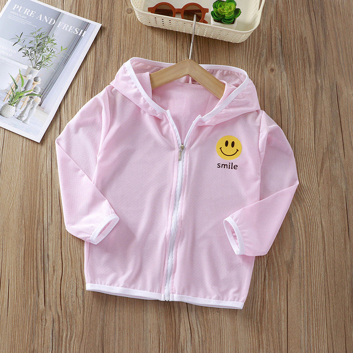 Unisex nan Kinder leichte Kapuzenjacke mit atmungsaktivem Meshstoff und durchgehendem Reißverschluss  Echo Archiv