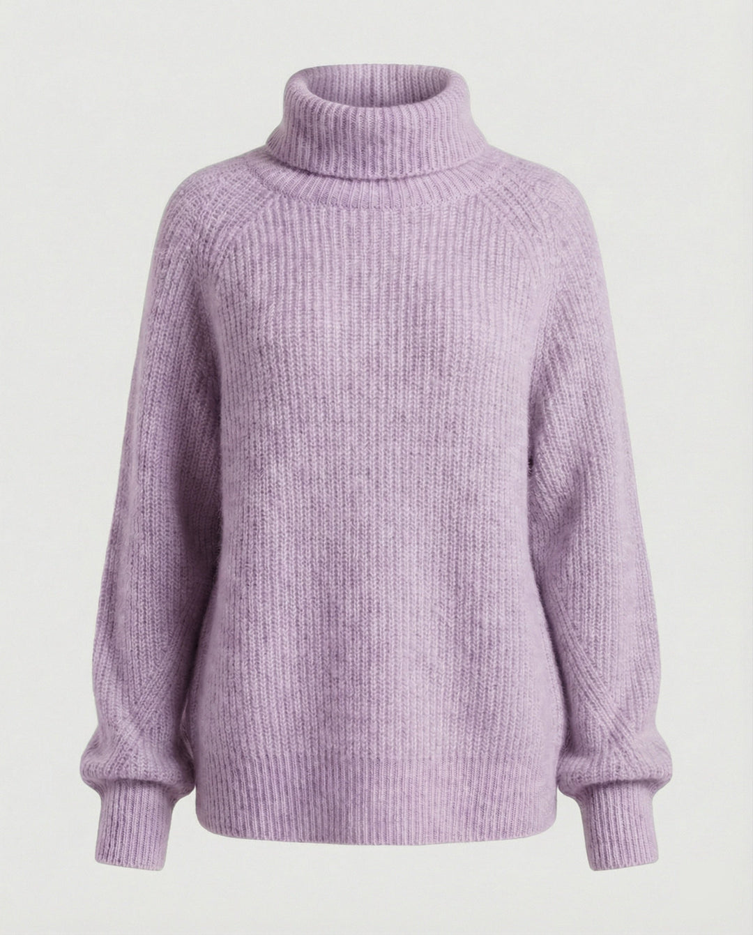 Damen Kuscheliger Rollkragenpullover aus weicher Baumwolle Echoarchiv
