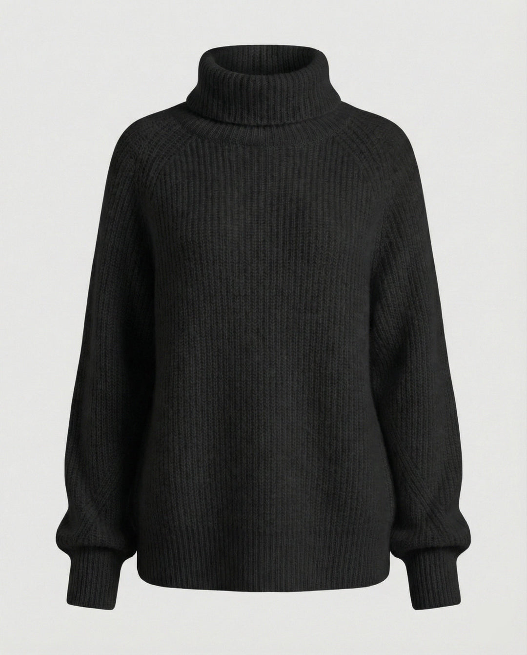 Damen Kuscheliger Rollkragenpullover aus weicher Baumwolle Echoarchiv