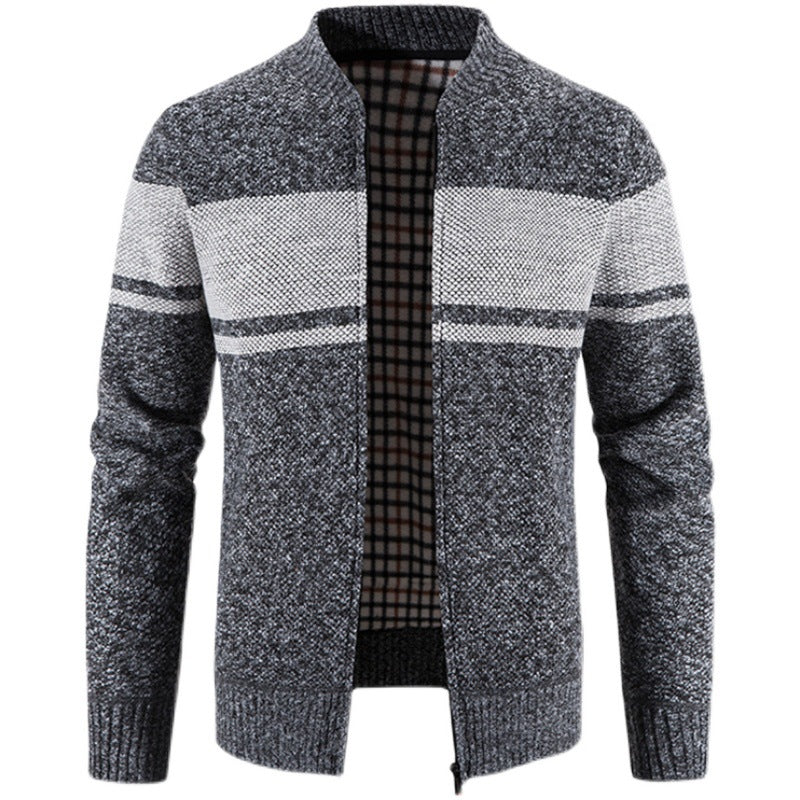 Herren modische Strickjacke mit strukturiertem Design Echoarchiv