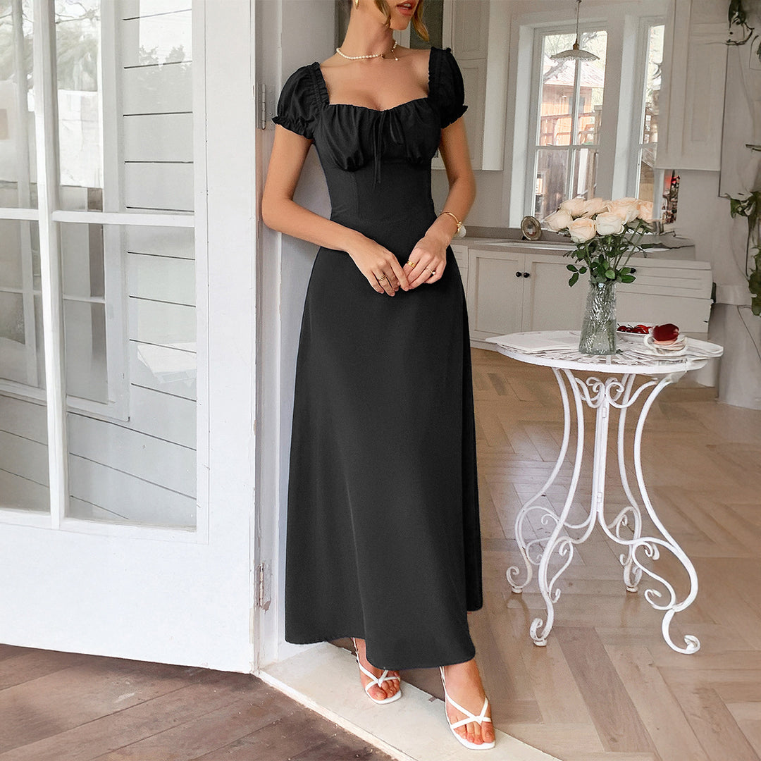 Damen Maxi-Kleid mit charmanten Rüschendetails und schmeichelndem Schnitt Echo Archiv
