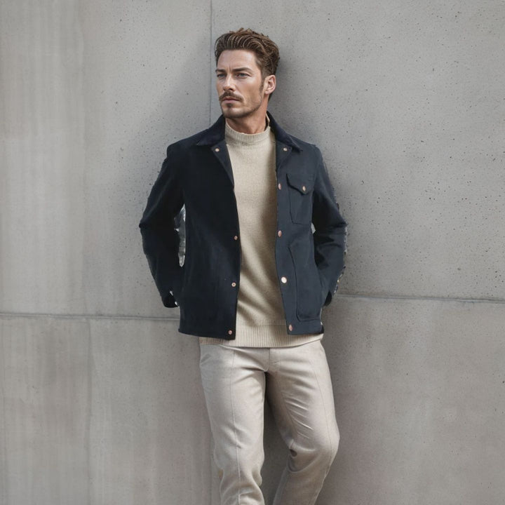 Herren trendige Jeansjacke Echoarchiv