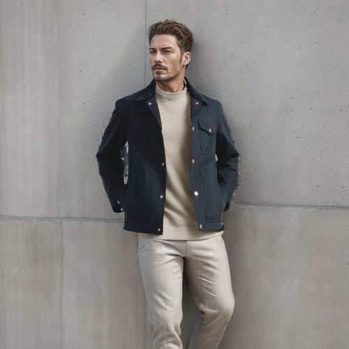 Herren trendige Jeansjacke Echoarchiv