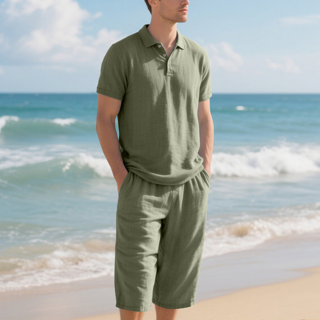 Herren Poloshirt und Shorts Set Echoarchiv