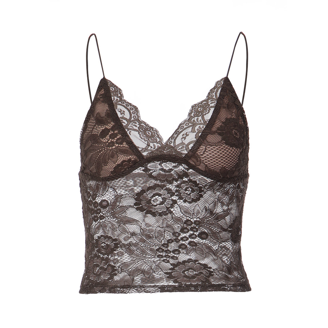 Damen Spitzenbustier mit verführerischen Blumenmustern Echo Archiv