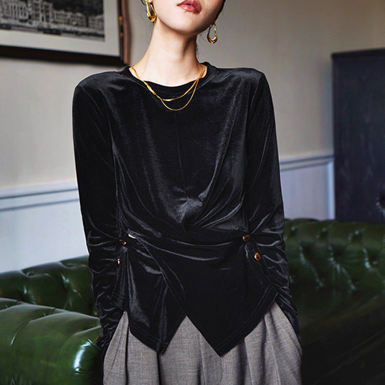 Damen Elegant geschnittene Bluse mit Twist-Detail Echoarchiv