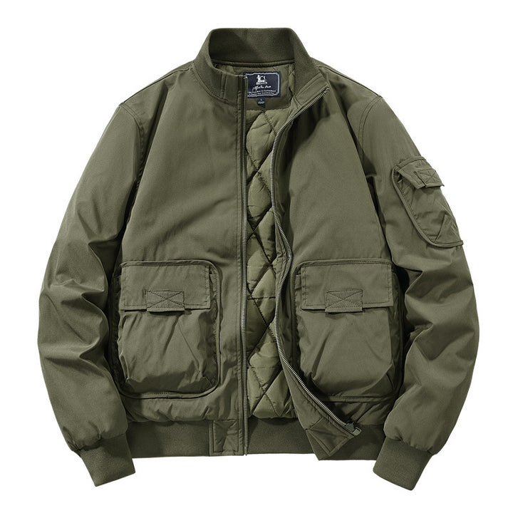 Herren Modische Bomberjacke mit zahlreichen Taschen Echo Archiv