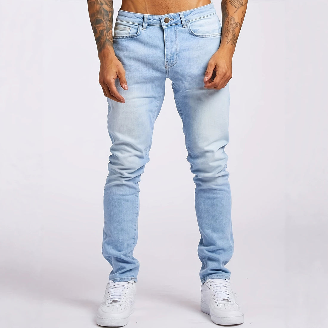 Herren Slim-Fit Denimhose – Vardeno