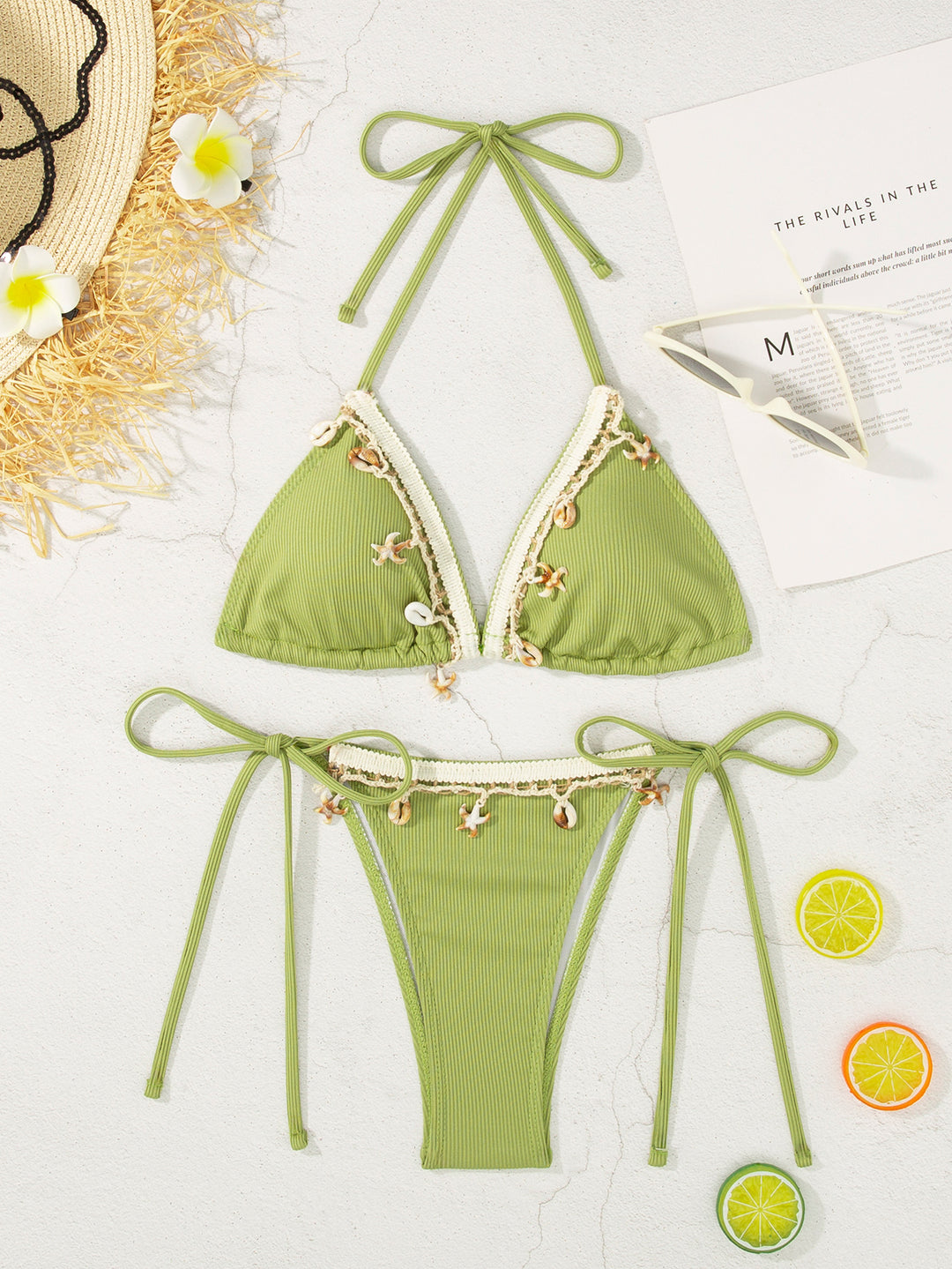 Damen Bikini-Set mit verspielten Bindebändern und eleganten Details Echo Archiv