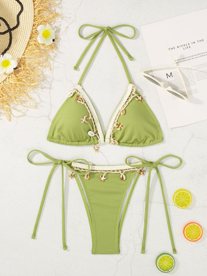 Damen Triangel-Bikini mit verspielten Details Echo Archiv