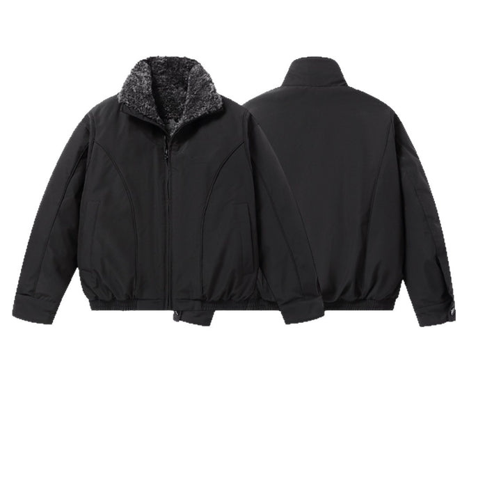 Herren Kurz geschnittene Thermobomberjacke mit hohem Teddykragen Echoarchiv