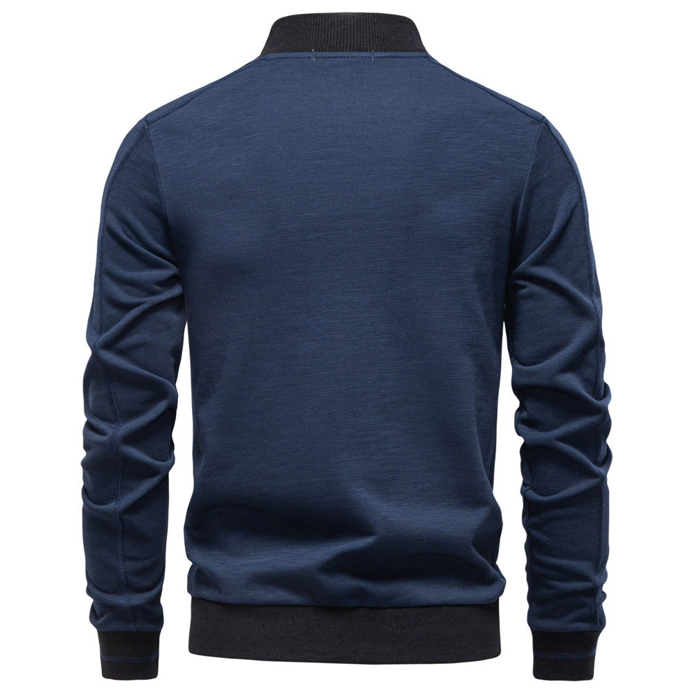 Herren Sportjacke mit modischem Stehkragen und elastischem Bund Echoarchiv
