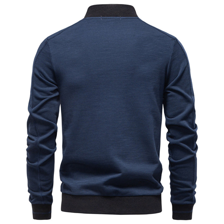 Herren Sportjacke mit modischem Stehkragen und elastischem Bund Echoarchiv