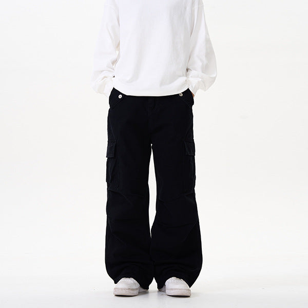 Herren Relaxed Utility-Cargohose im Palazzoschnitt aus Baumwoll-Twill Echo Archiv