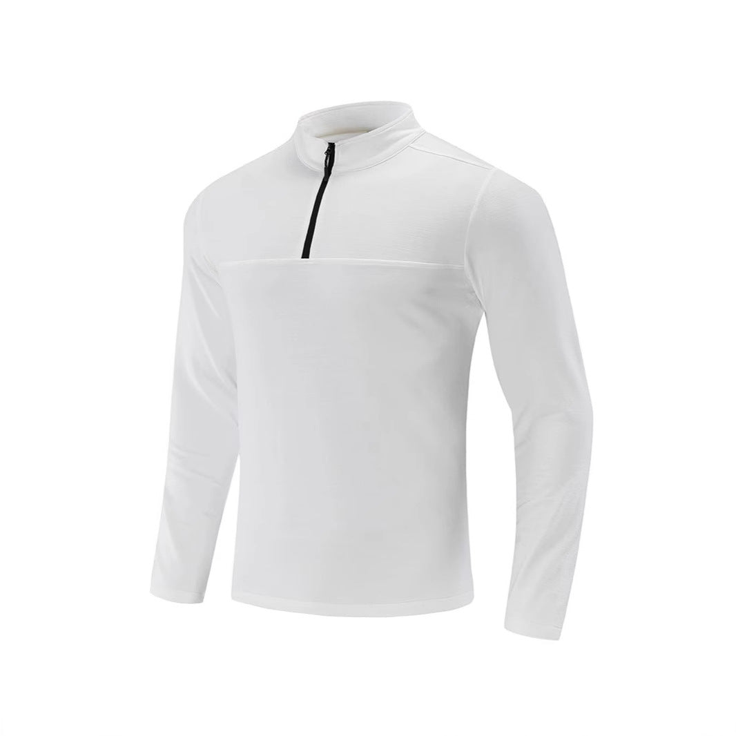 Herren Funktions-Halbzip-Langarmshirt mit Stehkragen und atmungsaktivem Stretchmaterial Echoarchiv
