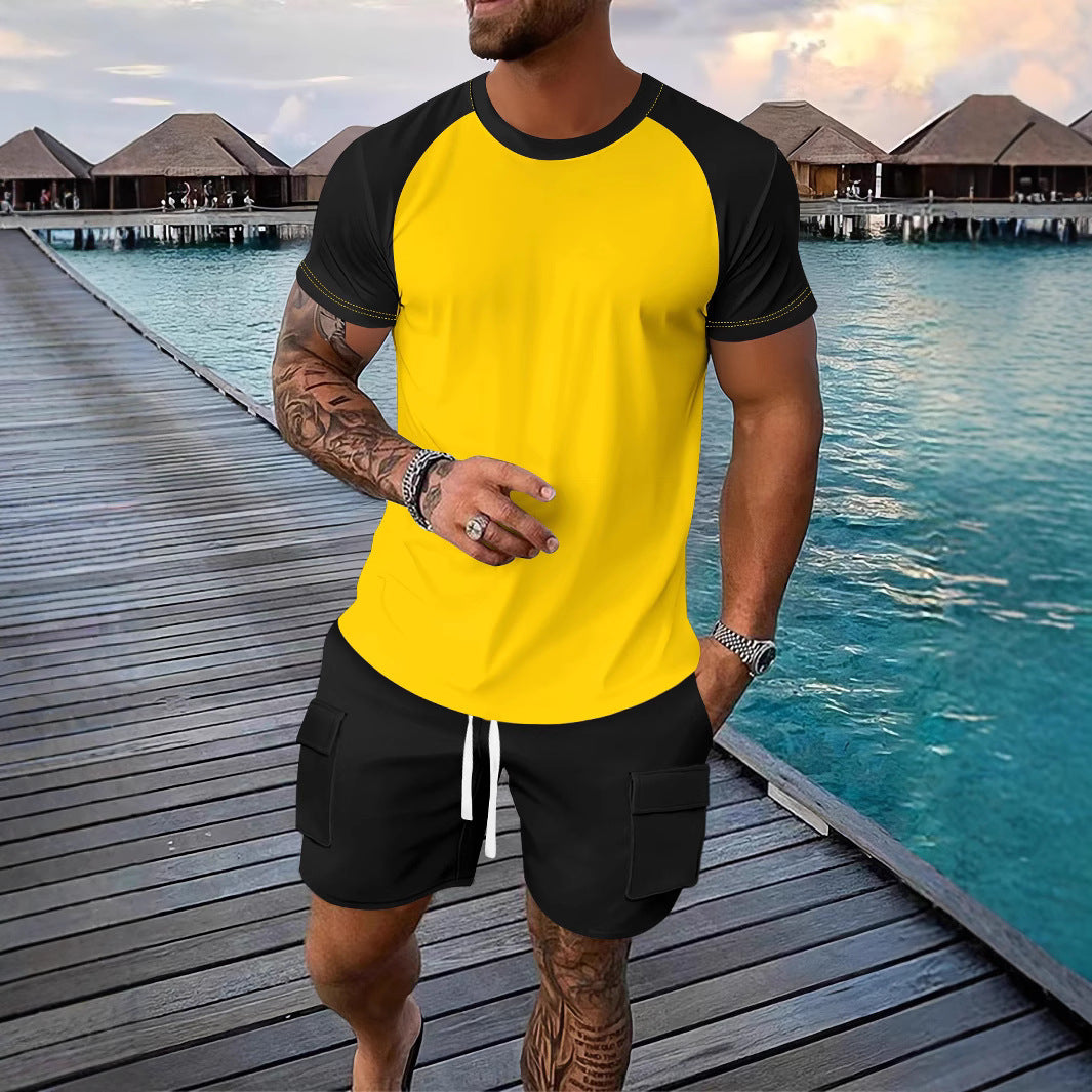 Herren Sport T-Shirt mit Raglanärmeln Echoarchiv