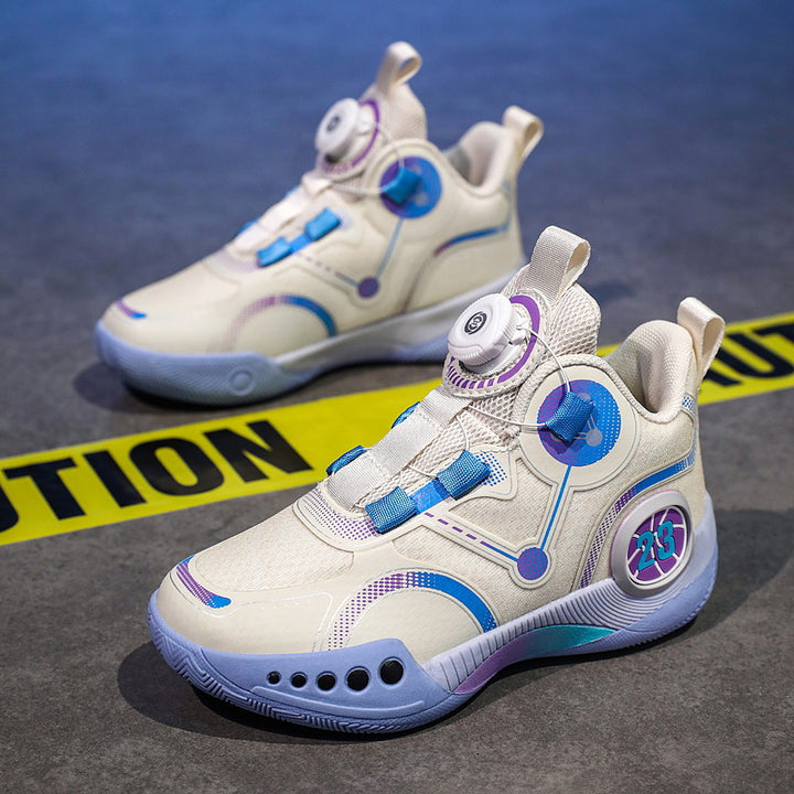 Unisex Futuristische City-Sneaker mit Drehmechanik-Verschluss, gepolsterter Fersenstütze und gedämpfter Wabensohle Echoarchiv