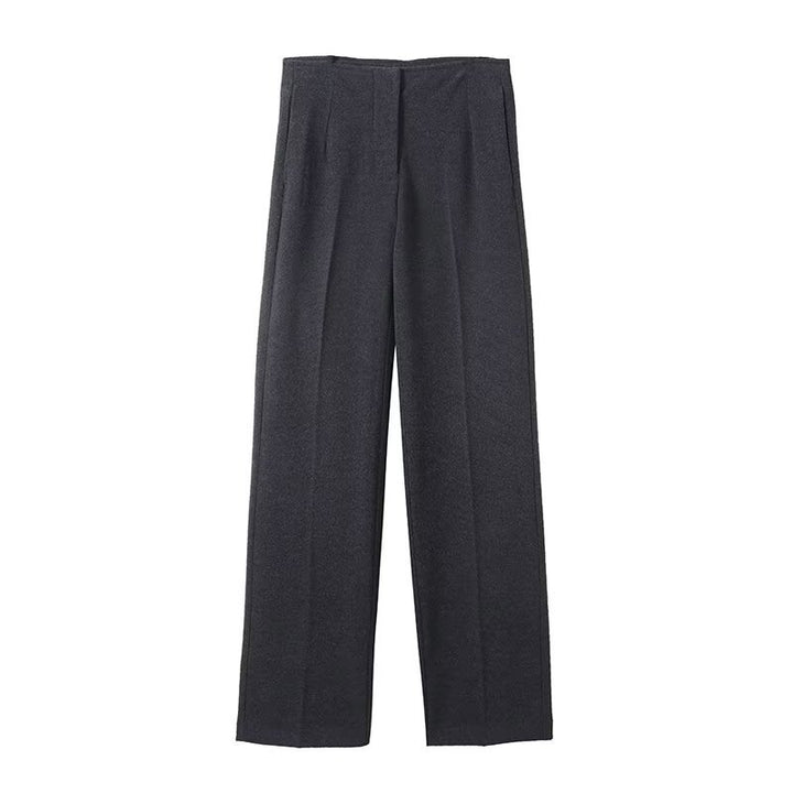 Damen Hochtaillierte Bügelfalten-Hose mit weitem Bein und klassischem Tailoring Echo Archiv