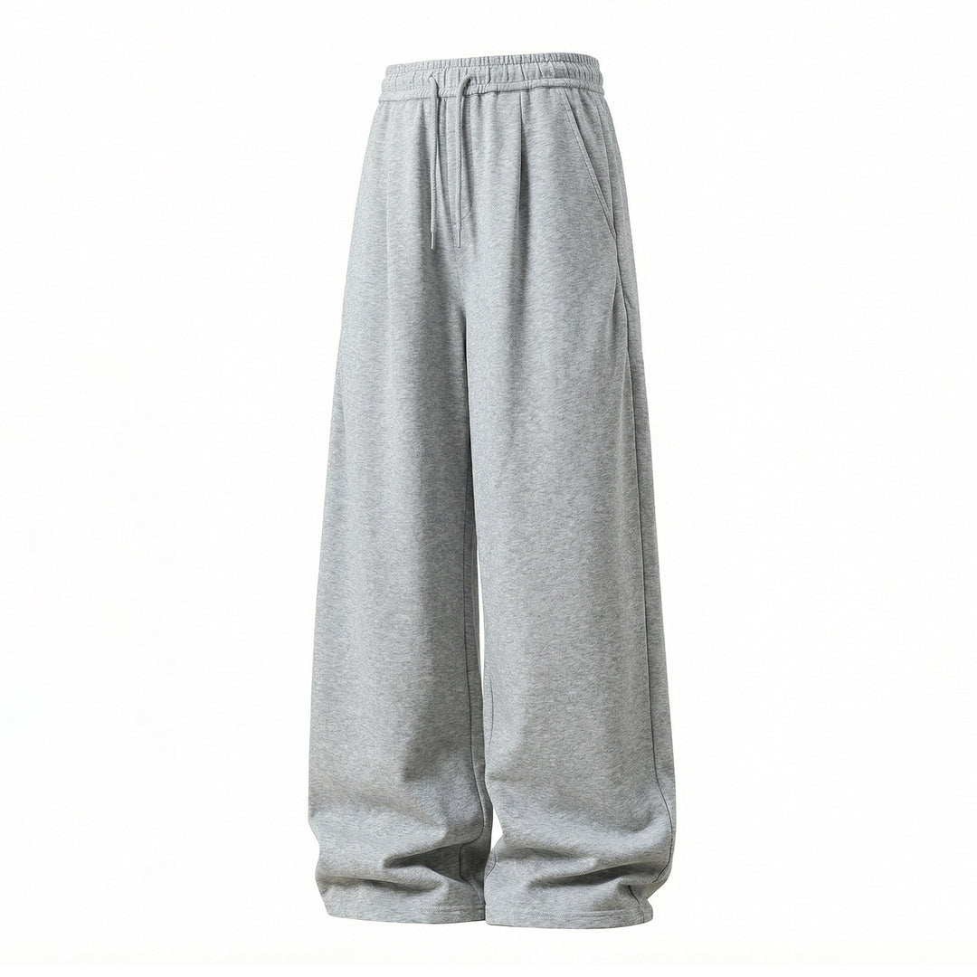 Damen Extraweite Sweatpalazzo‑Hose aus French‑Terry mit Tunnelzug und Eingrifftaschen Echo Archiv