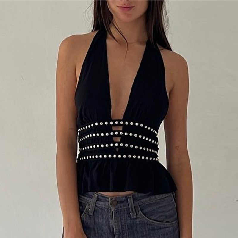 Damen Off-Shoulder Top mit zarten Spitzenakzenten Echo Archiv