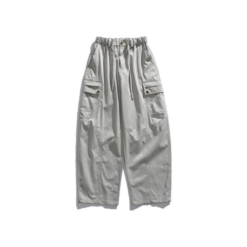 Herren Cargo-Hose mit elastischem Bund, Tunnelzug und multiplen Utility-Taschen Echoarchiv