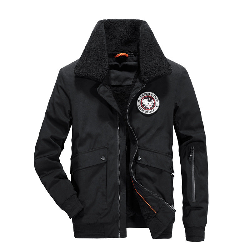 Herren multifunktionale Jacke mit weichem Teddy-Futter Echoarchiv