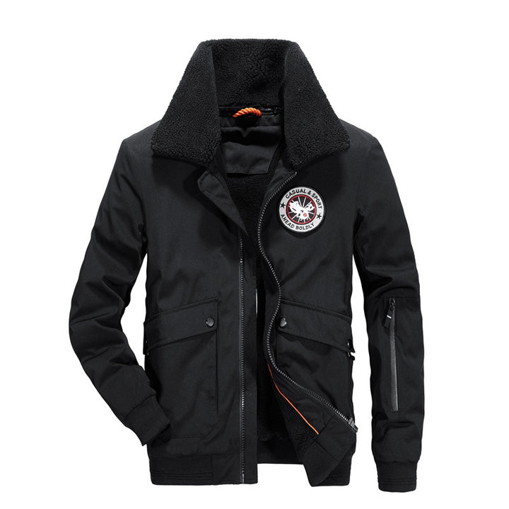 Herren multifunktionale Jacke mit weichem Teddy-Futter Echoarchiv