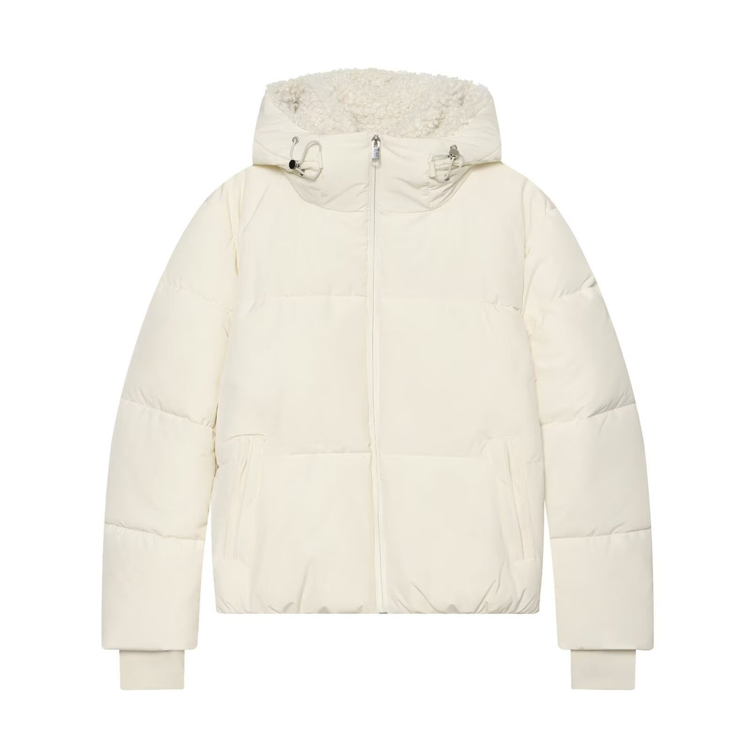Damen Kurze Steppjacke mit Teddykragen Echo Archiv