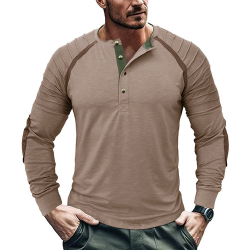 Herren Langarmshirt mit stylischem Schulterdesign Echoarchiv
